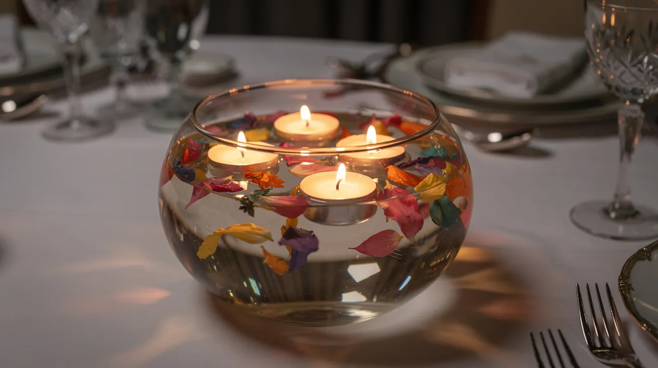Zalewanie gilz tealight roztopionym woskiem sojowym