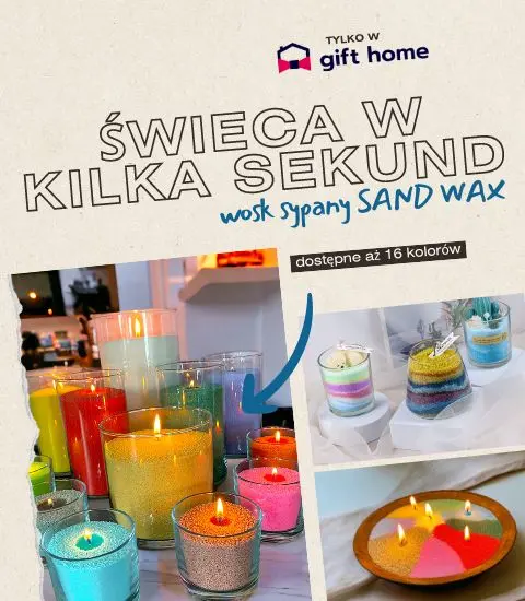 Kolorowy wosk sypany SAND WAX