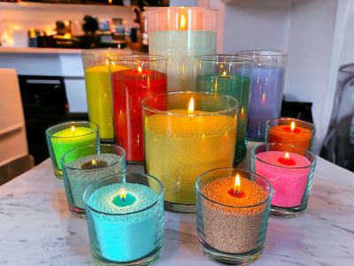 Odkryj magię świec z kolorowego wosku piaskowego