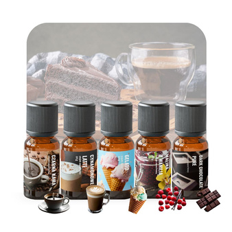 Zestaw olejków zapachowych KAWOWO DESEROWY do świec mydła i kul kąpielowych 5x10g