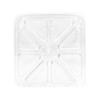 Kwadratowy pojemnik na woski zapachowe do kominka forma CLAMSHELL trójkąty 1szt.