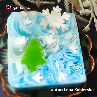 Biała baza mydlana glicerynowa SWIRL 1 kg zakręcone mydełka