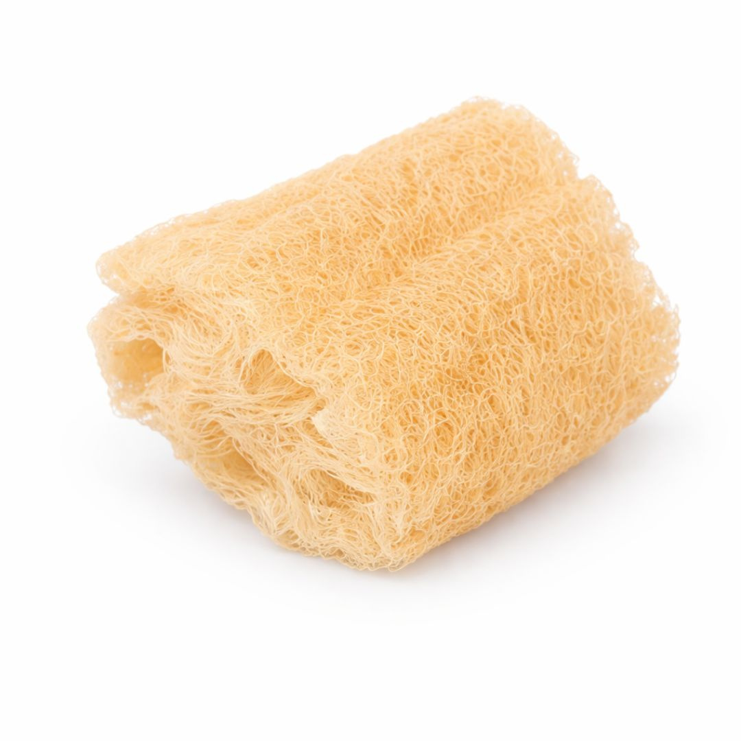 Gąbka Luffa naturalnie peelingująca krótka 13cm do mycia ciała i masażu