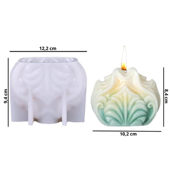 Forma silikonowa  3D MUSZLA Z OCEANU do świec i mydełek 1 szt. GH-FS261