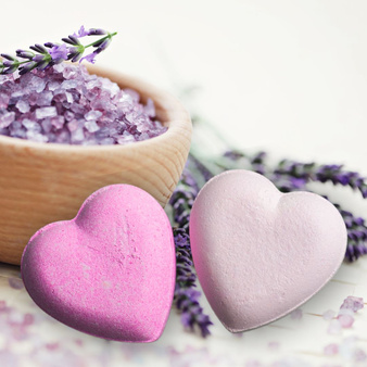 Zestaw na warsztaty z robienia kul kąpielowych dla 10 osób SERCE