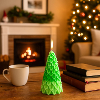 Forma silikonowa do świec i mydełek duża CHOINKA ŚWIĄTECZNA 3D 1 szt. GH-FS239