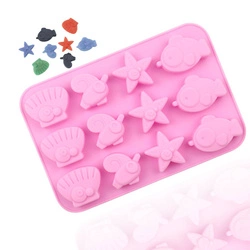 Forma foremka silikonowa do mydła ZWIERZĘTA MORSKIE 12 szt. GH-FS115