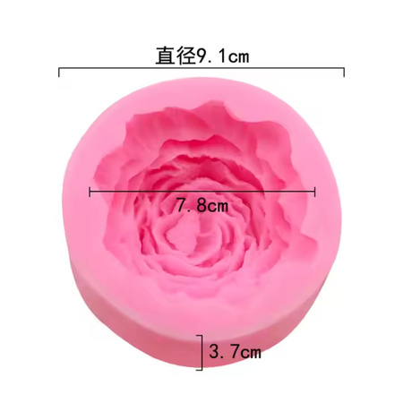Forma silikonowa do wosku kwiatów z mydła PIWONIA GH-FS218 PREMIUM