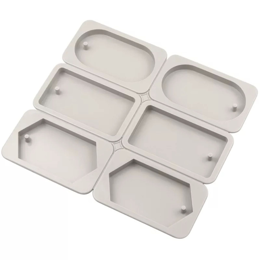Silikonowa forma do tabliczek woskowych zawieszek zapachowych z wosku 6 szt. GH-FS29