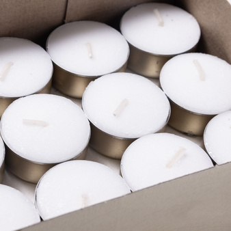 Zestaw blaszek i knotów do robienia tealightów - zestaw dla miłośników świec tealight 200szt