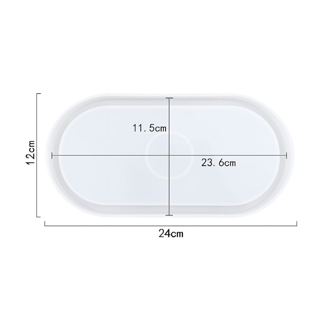 Forma silikonowa DUŻA PODSTAWKA do odlewów z gipsu lub żywicy 24x12 GH-FS289