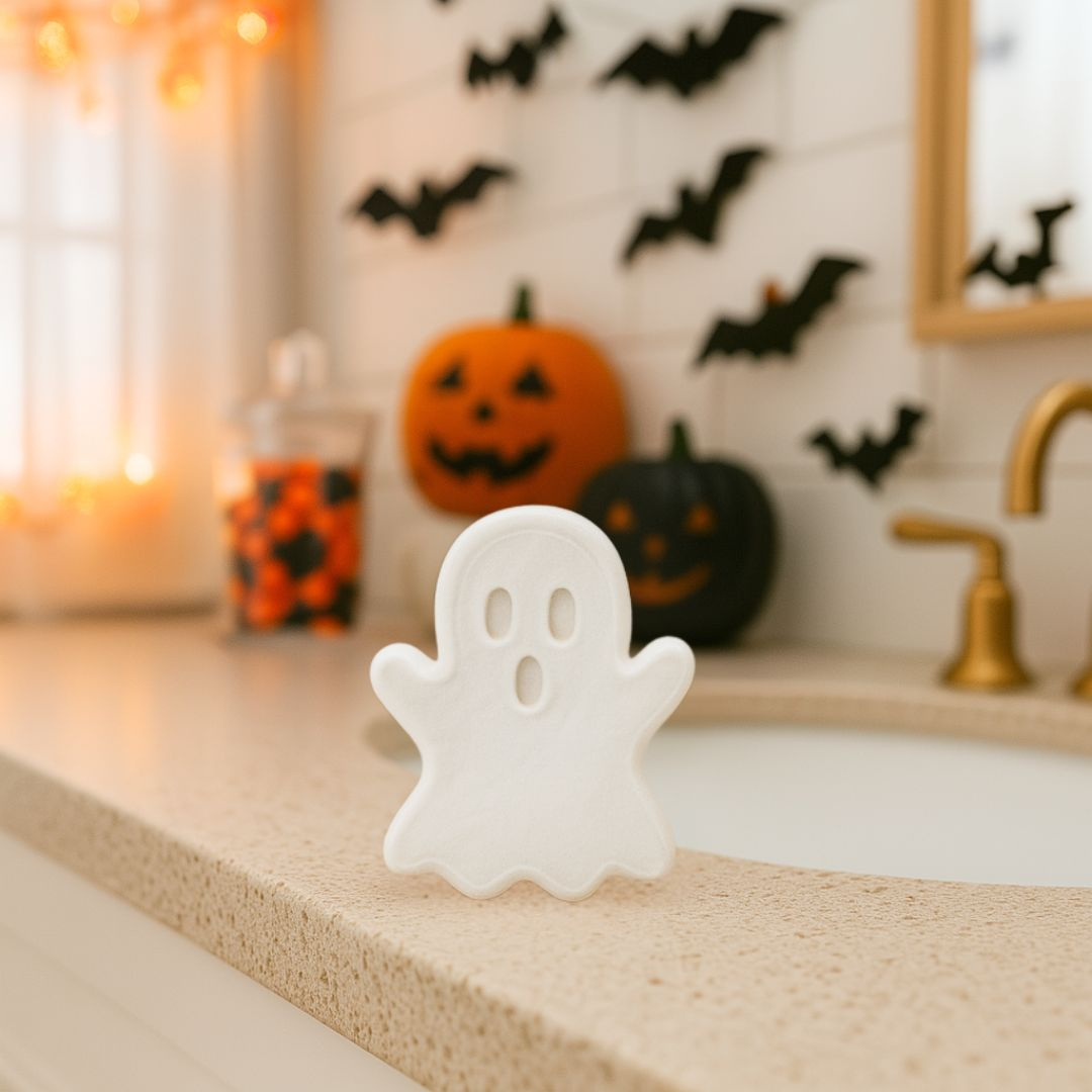PRASA ręczna forma do robienia kul kąpielowych - DUCH duszek do kąpieli dla dzieci Halloween
