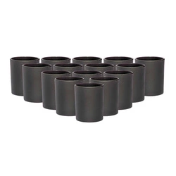 Czarny pojemnik do świec zalewanych 90 ml matowy 24 szt.