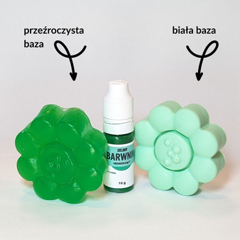 Barwnik do bazy mydlanej niemigrujący zielony 500g