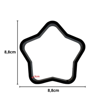 PRASA ręczna ŚWIĄTECZNA GWIAZDKA forma do robienia kul kąpielowych - gwiazda do kąpieli kreatywna zabawa DIY