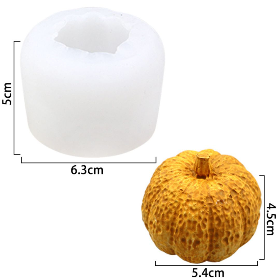 Forma silikonowa do świec mydła gipsu ŚREDNIA DYNIA halloween GH-FS477