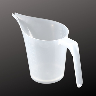 Dzbanek plastikowy z miarką i uchwytem nalewak przeźroczysty z dziubkiem 1000 ml kubek