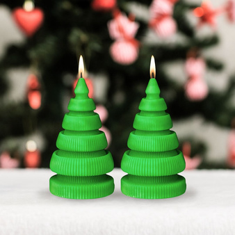 Forma silikonowa do świec i mydełek mała CHOINKA 4 ORIGAMI 1 szt. GH-FS265