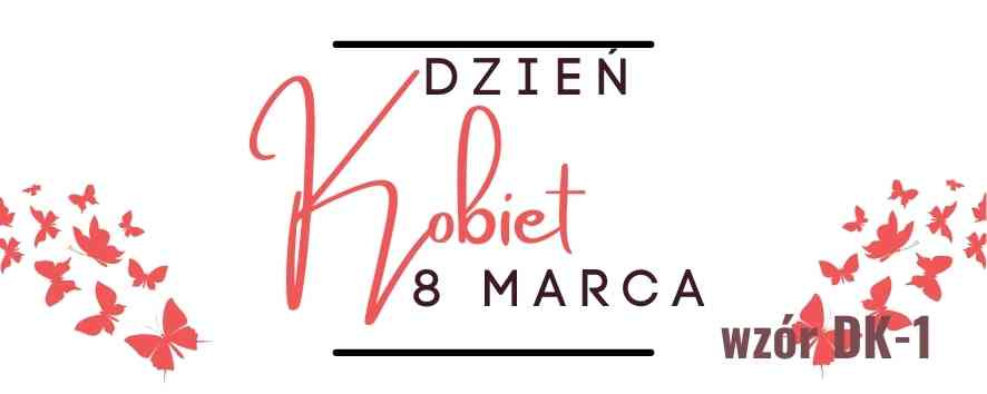 Etykieta na DZIEŃ KOBIET naklejka z twoim nadrukiem
