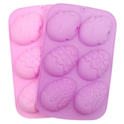 Silikonowa forma do mydła Wielkanoc pisanka 6 szt. jajko GH-FS06