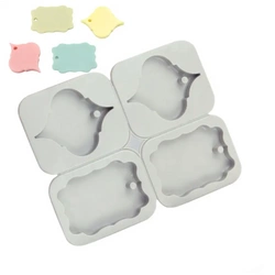Forma foremka silikonowa do mydła mydełek TABLICZKA WZÓR 1 4 szt. GH-FS133