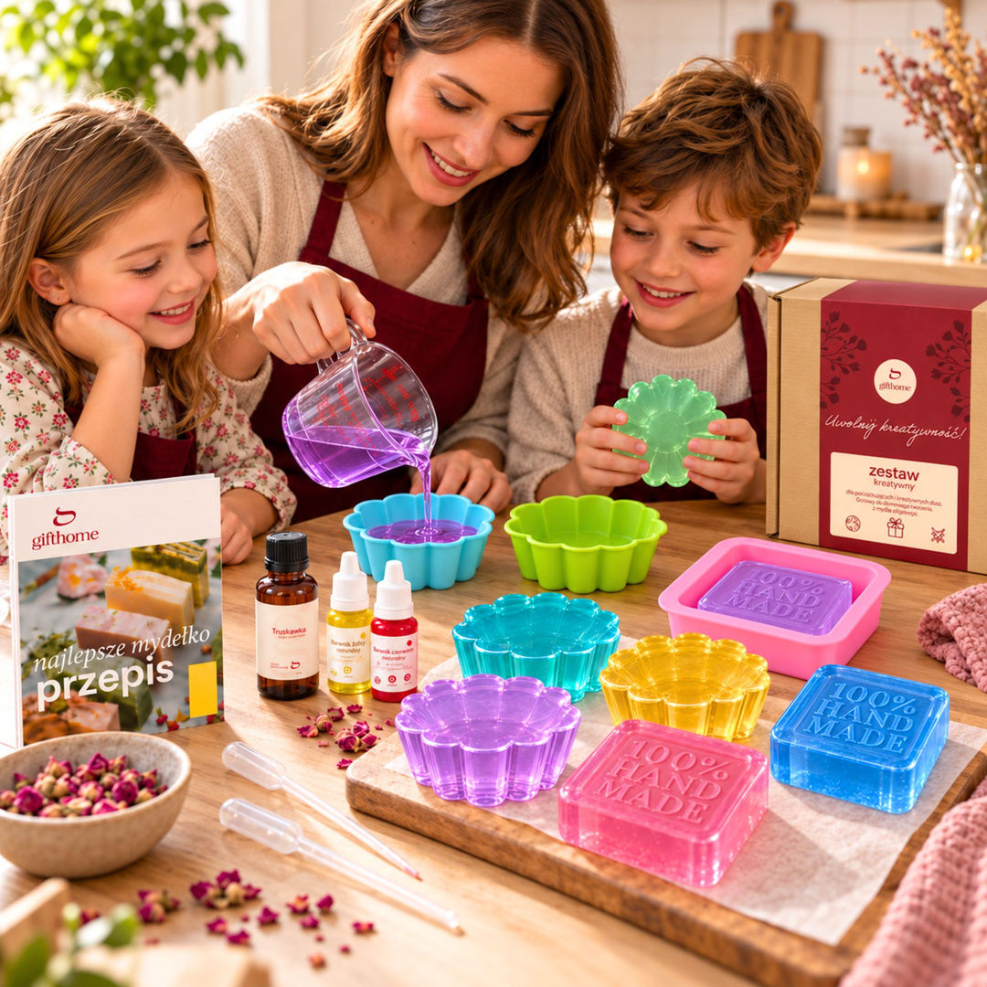 Zestaw startowy do robienia mydełek DIY 500 g prezent dla początkujących