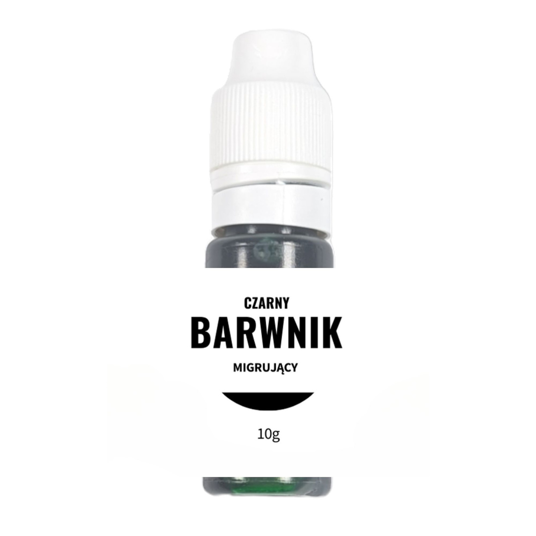 Barwnik do bazy glicerynowej w płynie migrujący czarny 100g