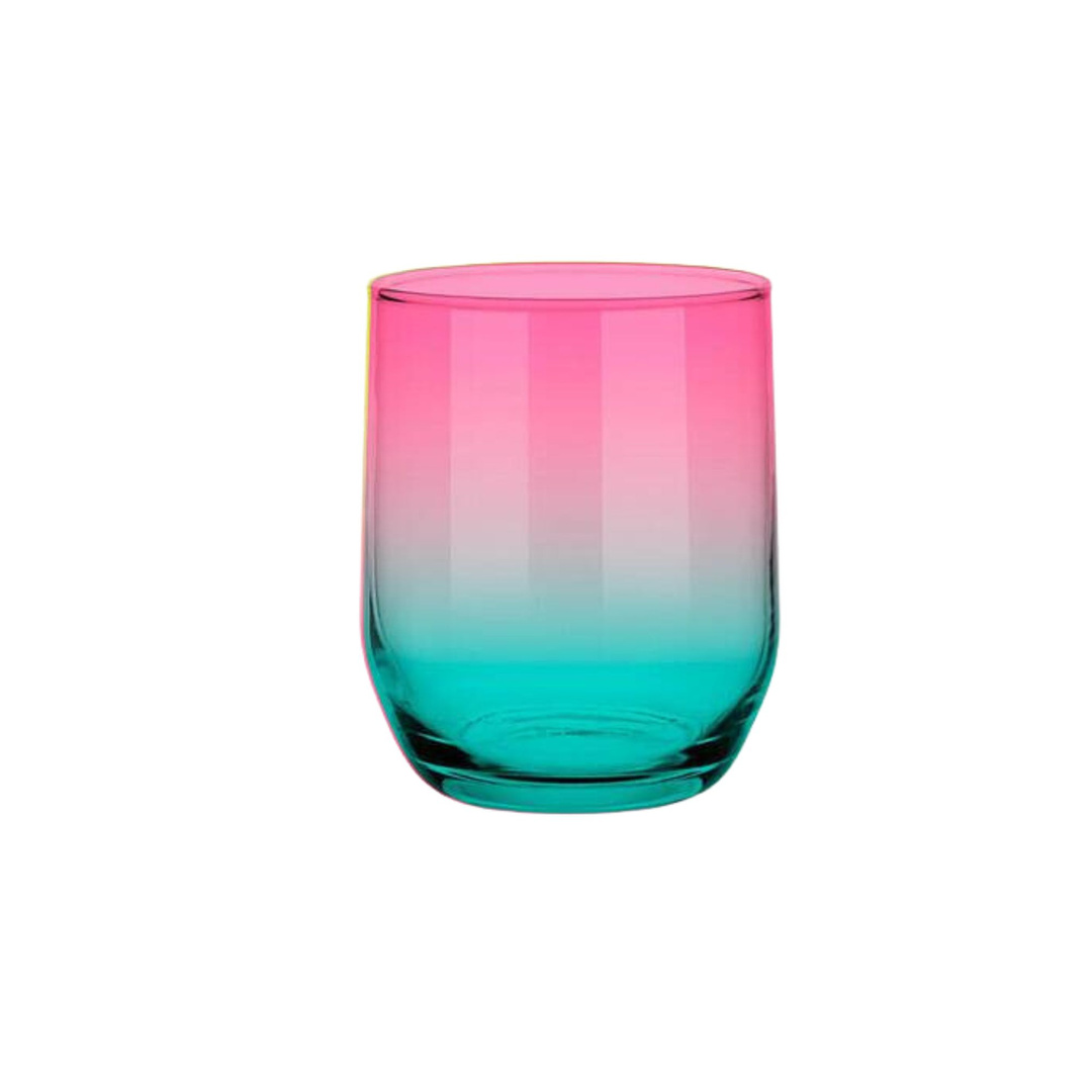 Pojemnik szklany OMBRE do świec zalewanych 300 ml zestaw 24 sztuki