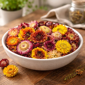 Suszone kwiaty stokrotka do mydła, kul kąpielowych dekoracyjne 10g