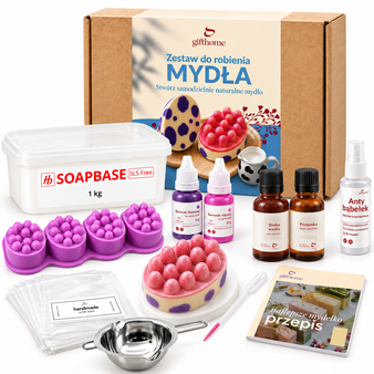 Zestaw do robienia mydła mydełek SŁODKA KRÓWKA DIY  