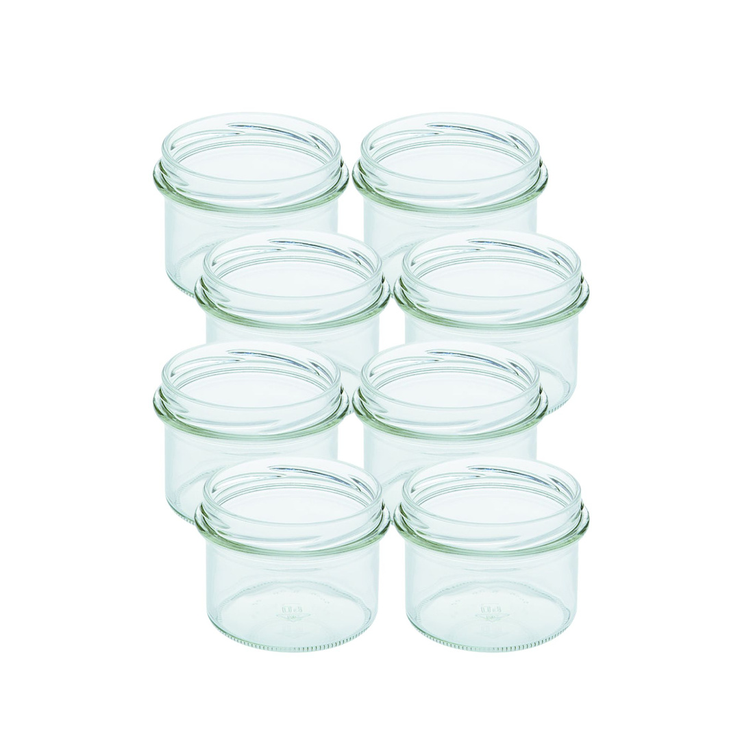 Szkło do świec zalewanych 235 ml - zestaw 8 szt. pojemników