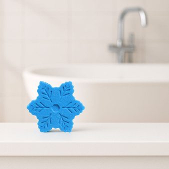 PRASA ręczna forma do robienia kul kąpielowych - ŚNIEŻYNKA do kąpieli HIT zimy 2025 prezent DIY