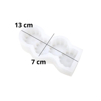 Zestaw 4 silikonowych foremek do świec – dekoracyjne formy wolnostojące 3D