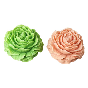 Zestaw do robienia 5 świec z wosku sojowego kwiat PIWONIA 3D kreatywne pudełko DIY na prezent