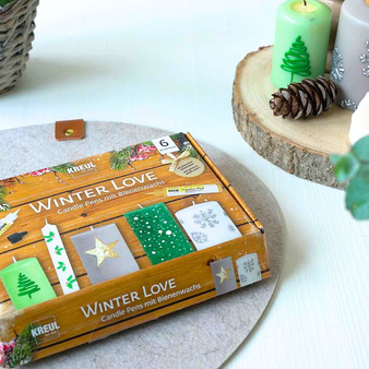 Pisaki farby do świec mydła Kreul zestaw zimowy 6 kolorów Winter Love