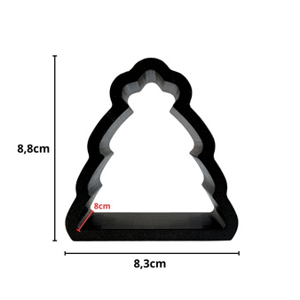 PRASA ręczna TRADYCYJNA ŚWIĄTECZNA CHOINKA forma do robienia kul kąpielowych - kreatywna zabawa na gwiazdkę