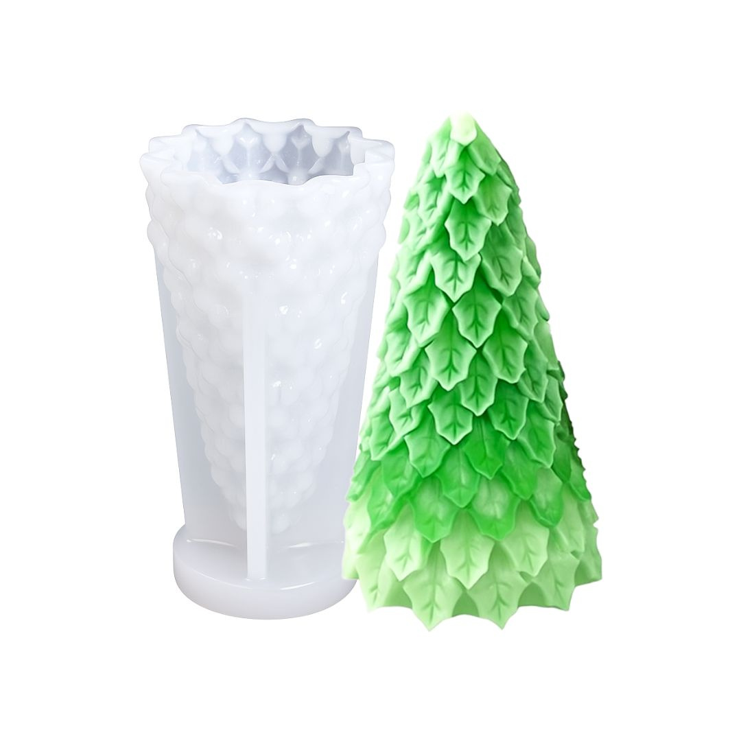 Forma silikonowa do świec DUŻA CHOINKA KLASYCZNA 3D 13,8 cm GH-FS239
