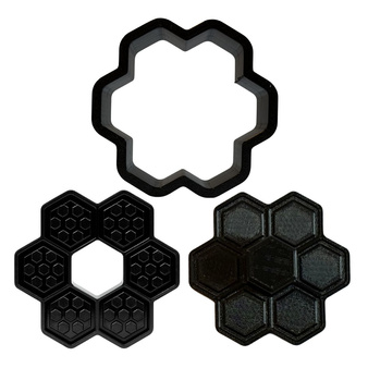 PRASA ręczna forma do robienia kul kąpielowych - PLASTER MIODU do kąpieli kreatywna zabawa DIY