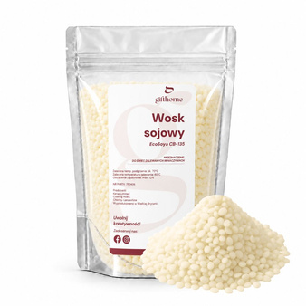 Naturalny wosk sojowy EcoSoya CB-135 do świec intensywnie pachnących