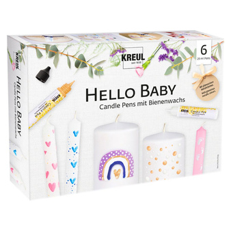 Pisaki farby do świec mydła Kreul zestaw 6 kolorów Hello Baby