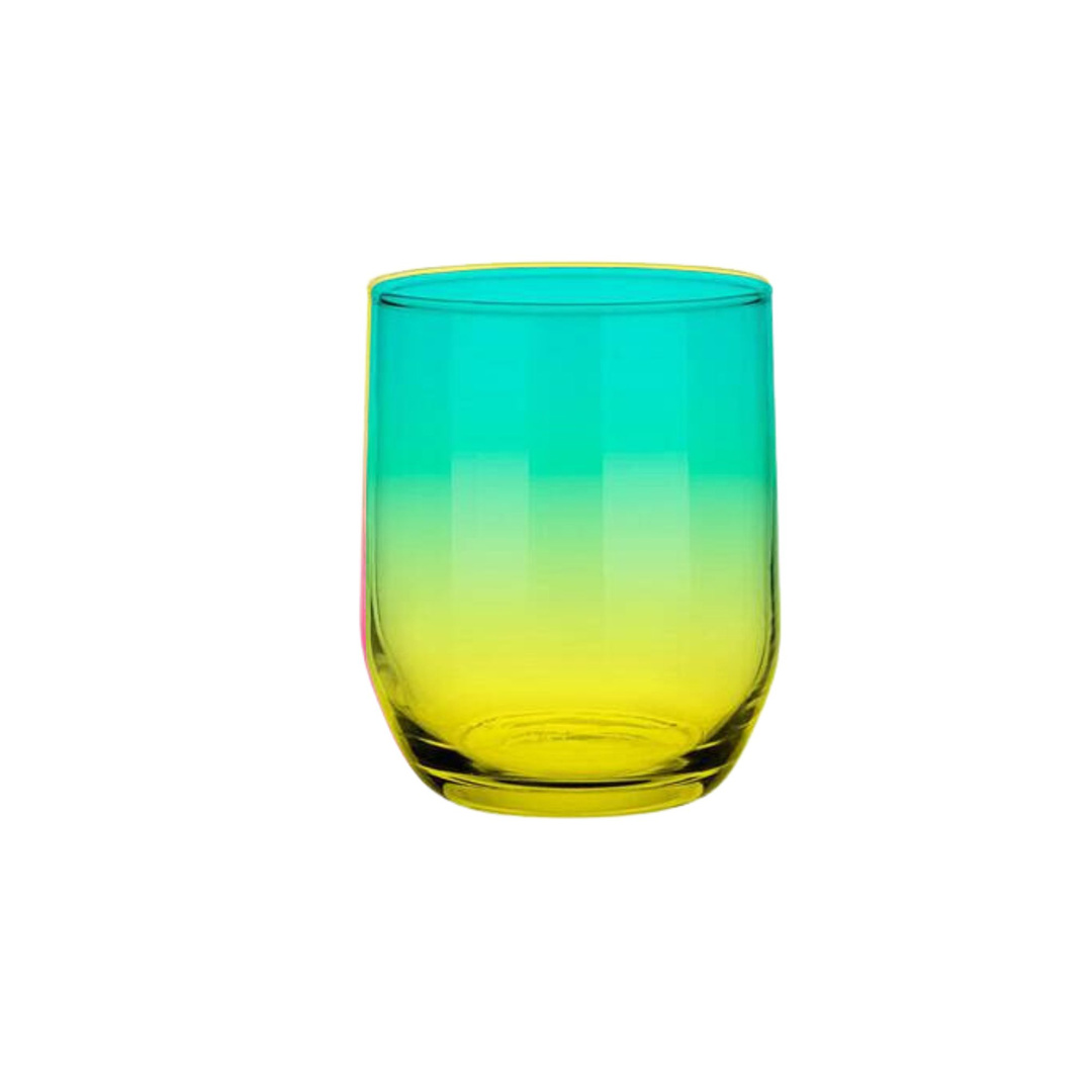 Pojemniki szklane OMBRE do świec zalewanych 300 ml zestaw 6 sztuk