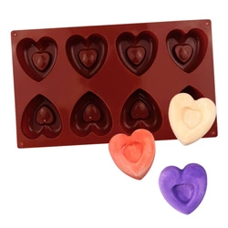 Forma silikonowa do mydła i świec SERCA monoporcja GH-FS200