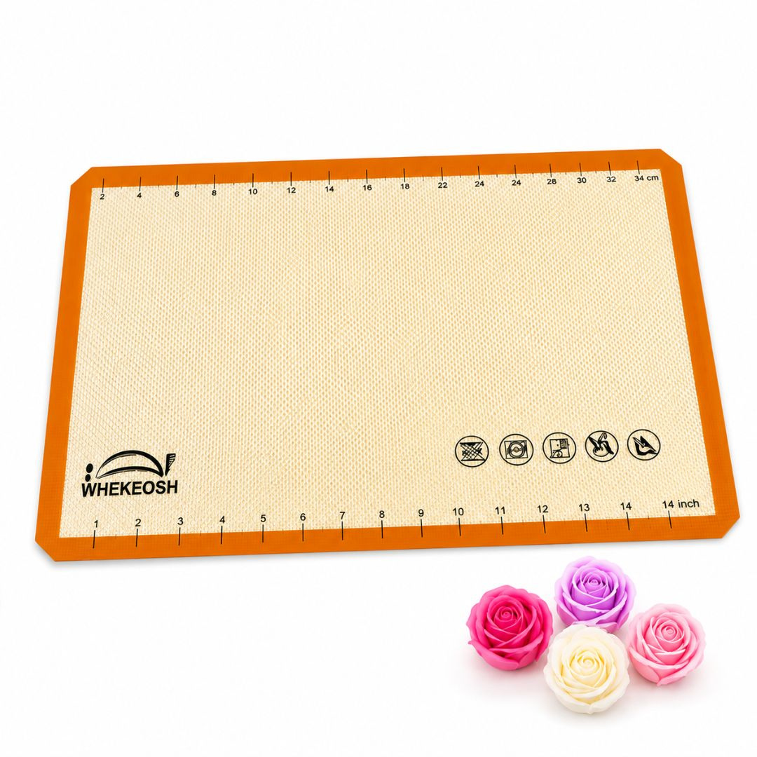 Mata silikonowa podkładka do formowania kwiatów z mydła wosku DIY 42x29,5cm wzmacniana