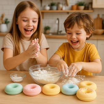 PRASA forma do robienia kul kąpielowych - okrągły DONUT do kąpieli DIY