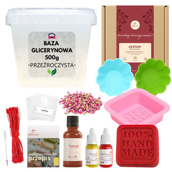 Zestaw do robienia mydełek DIY 500 g prezent na Dzień Ojca od dziecka