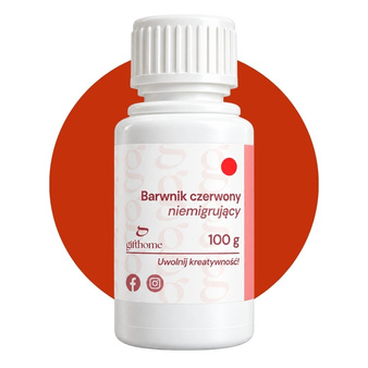 Barwnik do bazy mydlanej niemigrujący czerwony 100g