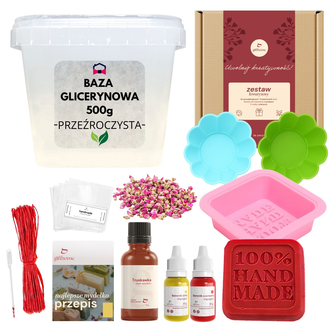 Zestaw do robienia mydełek DIY 500 g prezent na Dzień Ojca od dziecka