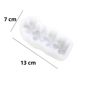 Zestaw 4 silikonowych foremek do świec – dekoracyjne formy wolnostojące 3D