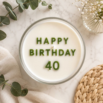 Forma silikonowa foremka HAPPY BIRTHDAY do świec wosku mydła na urodziny 49 elementów 
