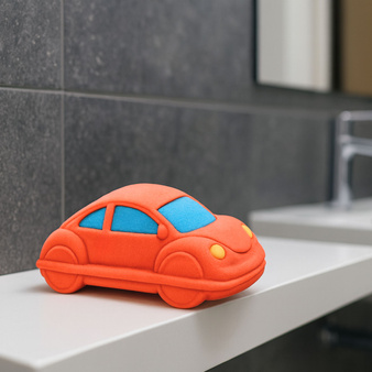 Forma do robienia kul do kąpieli dla dzieci SAMOCHODZIK kreatywna zabawa w wannie